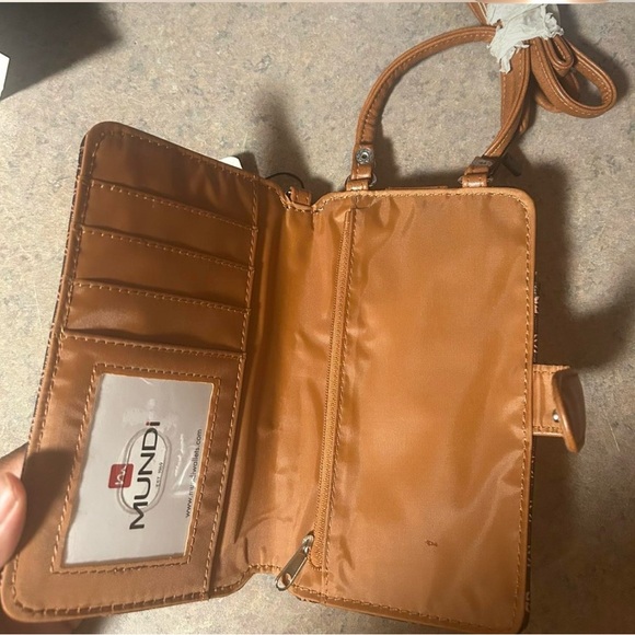 Mundi Black and Brown Crossbody Phone Case - Picture 2 of 4